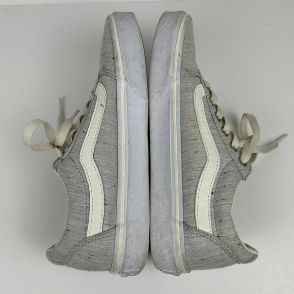 Vans Shoes Womens 7.5 Off The Wall Old Skool Sneaker 500714 Gray Canvas Lace Up - Picture 11 of 12